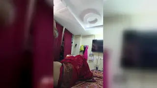 Curvy Indian Amateur Rides Her Partner on Webcam