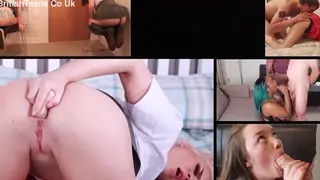 Busty MILF in Schoolgirl Uniform Gets Pussy Eaten at Desk