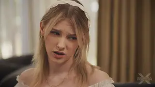 Blonde Stepsister Rides Her Stepbrother in Tight First Time