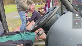 Mature European Studs Cruise for Bareback Action at a Truck Stop
