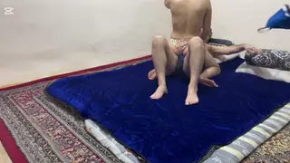 Middle Eastern Teen Explores First Time with Older Man
