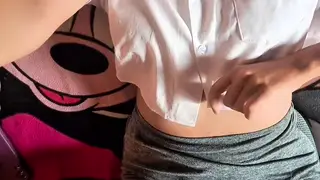 Latina MILF Strips for a Neighbor's Camera