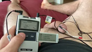POV Electric Stimulation Session Explores Hands-Free Orgasm