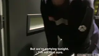 Petite Pregnant Blonde Gets Eaten Out in Public POV