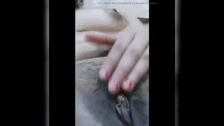 Indian Petite Woman Masturbates Close-Up Before Oral Finish