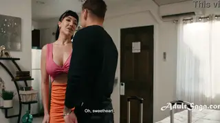 Voluptuous MILF Drains Stepson with Expert Titjob Out of Spite
