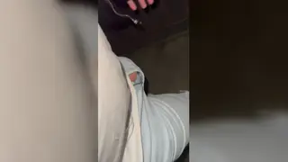 European Twink Strokes Uncut Cock Outdoors Until Cum and Piss