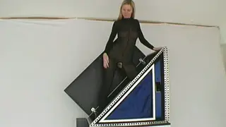 Blonde Bombshell Pleasures Her Voluptuous Body Solo