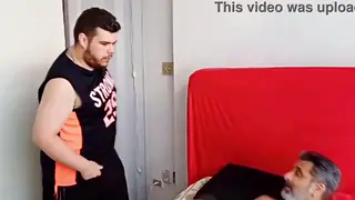 Mature Latino Bear Takes a Raw Ride from a Man