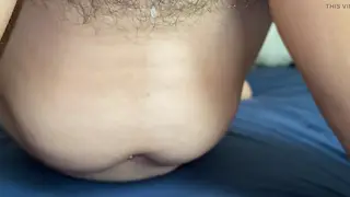 Hairy Beauty Takes a Deep Anal Creampie in Close-Up