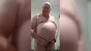 Chubby European Mature Shows Off His Ass in New Boxers