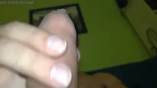 Solo Guy Finishes on His Stomach After Handjob