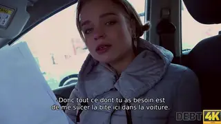 Petite European Teen Repays Debt With POV Blowjob