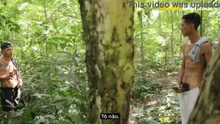 Latino Stud Takes Raw Cock Outdoors in POV