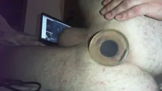 Hairy Guy Stretches His Hole with a Butt Plug