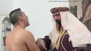 Hairy Arab Bear Receives Deep Oral Service