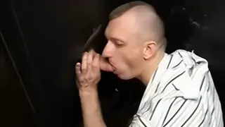 British Lads Share Anonymous Blowjobs and Cum at Glory Hole