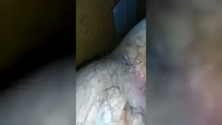 Guy Opens Himself Wide Using a Glass Bottle