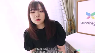 Voluptuous Japanese Student Takes Standing Doggystyle After Oral