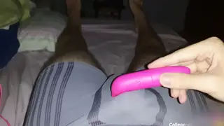 Hairy Latino Bear Edges With Dual Vibrators to Climax