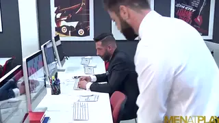 European Executive Gets Blown and Fucked Over His Desk