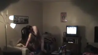 Brunette Teen Blows Boyfriend in Homemade Video