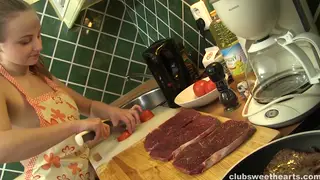 Petite Indian Teen Celebrates Holiday With Rough Blowjob