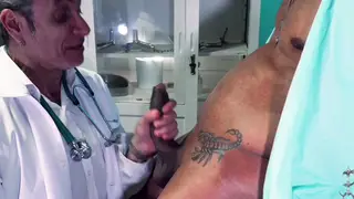 Latino Bear Examines Hairy Patient in Clinical Setting