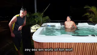 Curvy Latina Rides Her Partner in a Steamy Jacuzzi