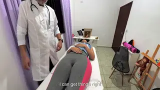 Doctor Examines Patient Before a Facial Finish