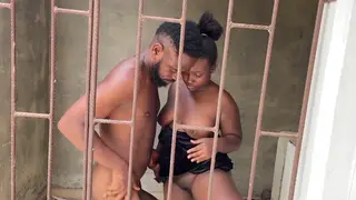 Ebony Couple Enjoys Passionate Prison Encounter