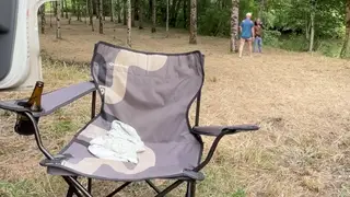 Muscular European Daddy Leads an Outdoor Gangbang