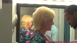 Busty Ebony MILF Compilation Delivers Interracial Blowjobs