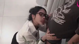 Busty Asian Wife Cheats on Husband with Deep Oral and Doggystyle