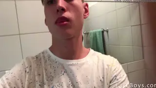 Blonde European Gives Handjob and Blowjob in POV