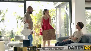 European Babe Takes Two Cocks in a Cuckold Threesome