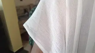 Indian Housewife and Maid Share Lesbian Moment in Kitchen