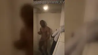 Black Stud Enjoys a Steamy Solo in the Tub