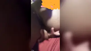 Ebony Teen Enjoys Solo Creampie Finish