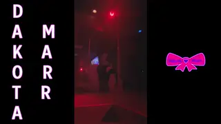 Curvy Brunette Stripper Twerks and Teases on Stage