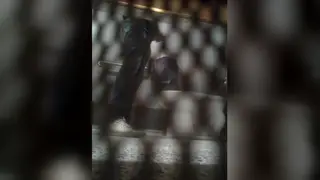 Solo Guy Strokes Hard in Public Bathroom