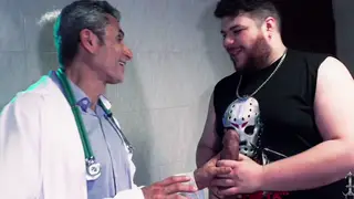 Muscle Daddy Barebacks Bear in Hospital Office
