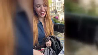 Redhead European Beauty Drains Him in POV