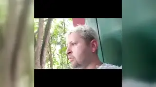Hairy European Bear Strips in a Public Bathroom
