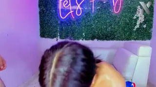 Petite Latina Takes Two Cocks and a Dildo Deep