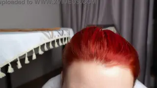 Redhead Teacher Strips Down for a Private Desk Session