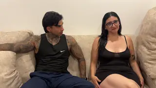 Stepmom Sucks and Rides Stepson Behind Stepsister's Back
