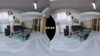 European Solo VR Pissing POV Tease Session