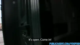 Couple Fucks Outdoors in a Public Stairwell POV