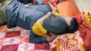 Asian Twink Takes Mature Bear Bareback in Bedroom
